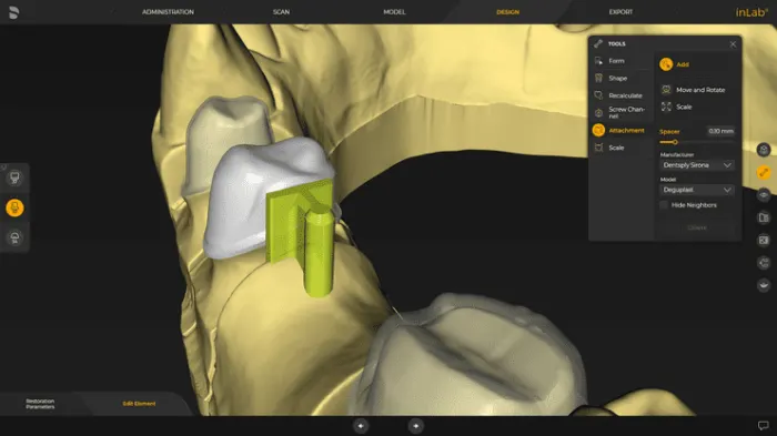 System Dentsply Sirona InLAB: Attachmenty