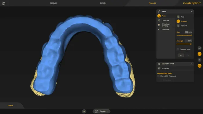 System Dentsply Sirona InLAB: Szyny